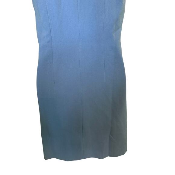NWT Vince Camuto Summer Blue Drape Neck Sleeveless Dress  4 - Picture 11 of 12